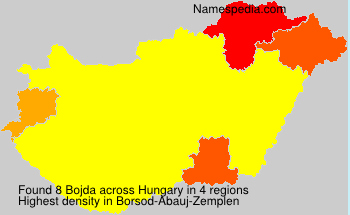 Surname Bojda in Hungary Surname Bojda in Hungary