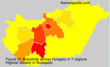 Surname Bolcsfoldi in Hungary Surname Bolcsfoldi in Hungary