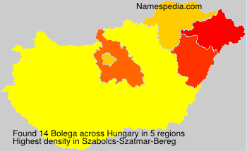 Surname Bolega in Hungary Surname Bolega in Hungary