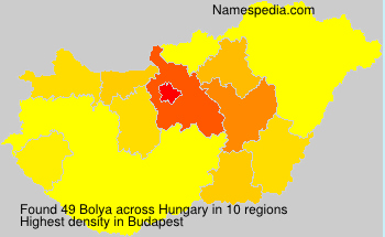Surname Bolya in Hungary Surname Bolya in Hungary