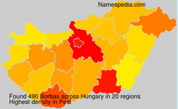 Surname Borbas in Hungary Surname Borbas in Hungary