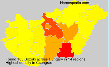 Surname Bozoki in Hungary Surname Bozoki in Hungary