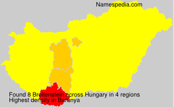 Surname Breitenstein in Hungary Surname Breitenstein in Hungary