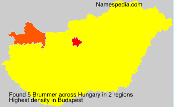 Surname Brummer in Hungary