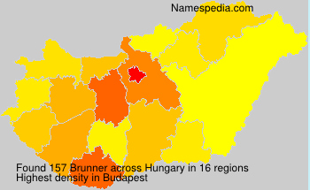 Surname Brunner in Hungary Surname Brunner in Hungary