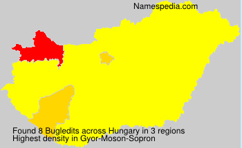 Surname Bugledits in Hungary Surname Bugledits in Hungary