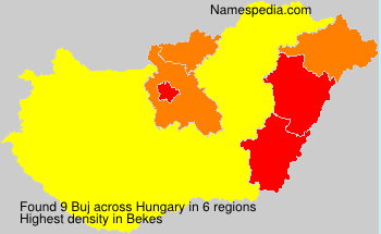 Surname Buj in Hungary Surname Buj in Hungary