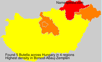 Surname Butella in Hungary Surname Butella in Hungary