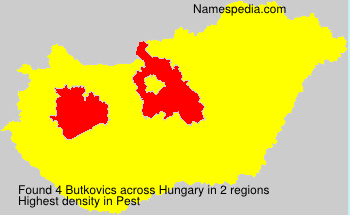 Surname Butkovics in Hungary Surname Butkovics in Hungary