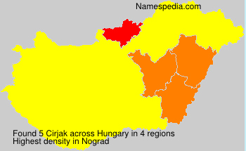 Surname Cirjak in Hungary Surname Cirjak in Hungary