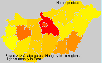 Surname Csaba in Hungary Surname Csaba in Hungary