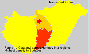 Surname Csabanyi in Hungary Surname Csabanyi in Hungary