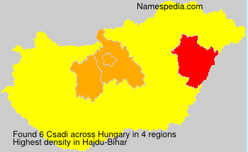 Surname Csadi in Hungary Surname Csadi in Hungary
