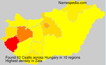 Surname Csallo in Hungary Surname Csallo in Hungary