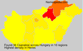 Surname Csanalosi in Hungary Surname Csanalosi in Hungary
