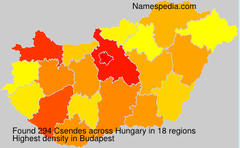 Surname Csendes in Hungary Surname Csendes in Hungary