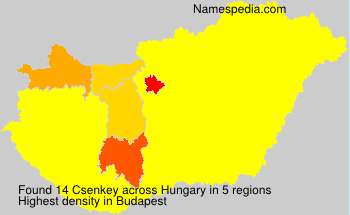 Surname Csenkey in Hungary Surname Csenkey in Hungary