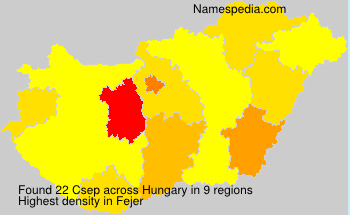 Surname Csep in Hungary Surname Csep in Hungary