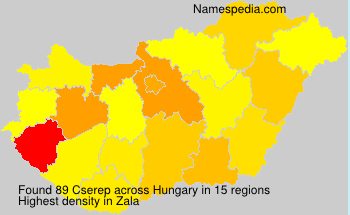 Surname Cserep in Hungary Surname Cserep in Hungary
