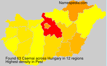 Surname Csernai in Hungary Surname Csernai in Hungary