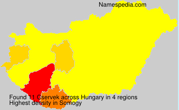 Surname Cservek in Hungary Surname Cservek in Hungary