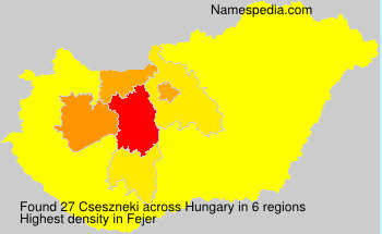 Surname Cseszneki in Hungary Surname Cseszneki in Hungary