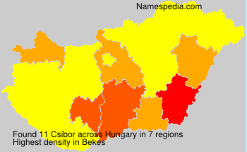 Surname Csibor in Hungary Surname Csibor in Hungary