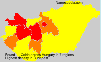 Surname Csida in Hungary Surname Csida in Hungary