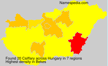 Surname Csiffary in Hungary Surname Csiffary in Hungary