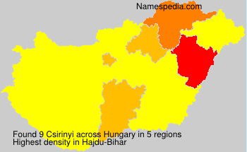 Surname Csirinyi in Hungary Surname Csirinyi in Hungary