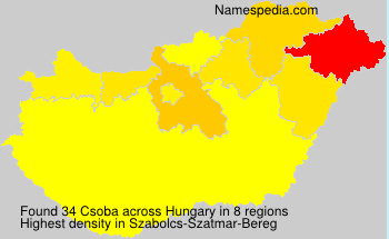 Surname Csoba in Hungary Surname Csoba in Hungary