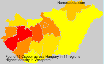 Surname Csobor in Hungary Surname Csobor in Hungary