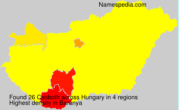 Surname Csoboth in Hungary Surname Csoboth in Hungary
