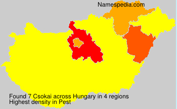 Surname Csokai in Hungary
