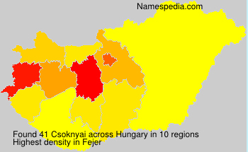Surname Csoknyai in Hungary Surname Csoknyai in Hungary