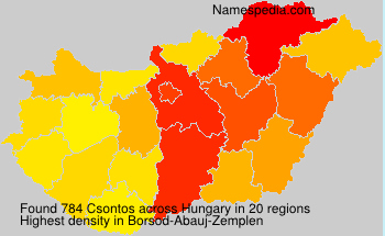 Surname Csontos in Hungary Surname Csontos in Hungary