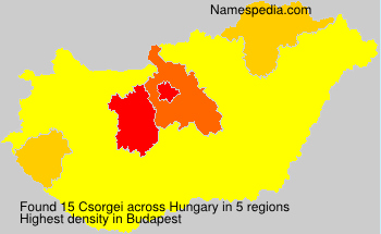 Surname Csorgei in Hungary Surname Csorgei in Hungary