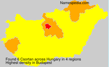 Surname Csortan in Hungary Surname Csortan in Hungary