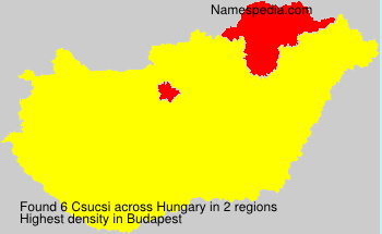 Surname Csucsi in Hungary Surname Csucsi in Hungary