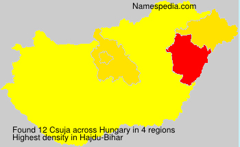 Surname Csuja in Hungary Surname Csuja in Hungary