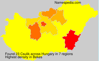 Surname Csulik in Hungary Surname Csulik in Hungary