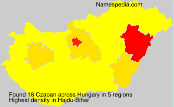 Surname Czaban in Hungary Surname Czaban in Hungary