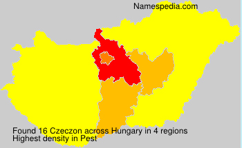 Surname Czeczon in Hungary Surname Czeczon in Hungary