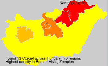 Surname Czegel in Hungary Surname Czegel in Hungary