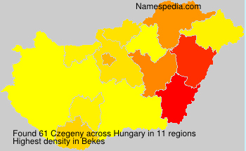 Surname Czegeny in Hungary Surname Czegeny in Hungary