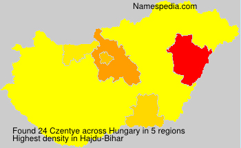 Surname Czentye in Hungary Surname Czentye in Hungary