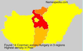 Surname Czerman in Hungary Surname Czerman in Hungary