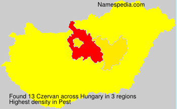 Surname Czervan in Hungary Surname Czervan in Hungary