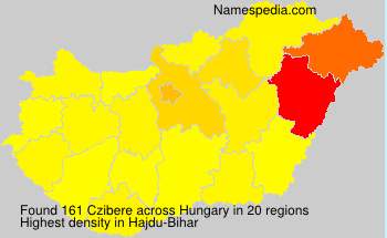 Surname Czibere in Hungary Surname Czibere in Hungary