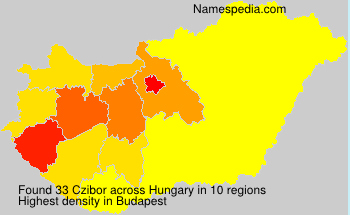Surname Czibor in Hungary Surname Czibor in Hungary